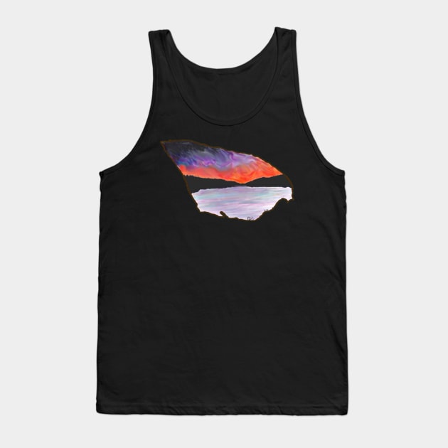 Sunset in Hood River Tank Top by ArtByGuntherJ